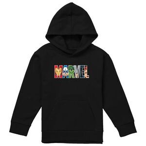 The Avengers Childrens/Kids Brick Logo Pullover Hoodie / Black